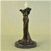 Image 7 : Happy Lady Golfer Bronze Sculpture