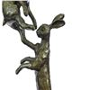 Image 5 : Two Hares Fighting Bronze Sculpture