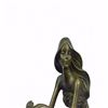 Image 6 : Mermaid Decor Bronze Statue on Marble Base Sculpture