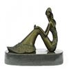 Image 9 : Mermaid Decor Bronze Statue on Marble Base Sculpture