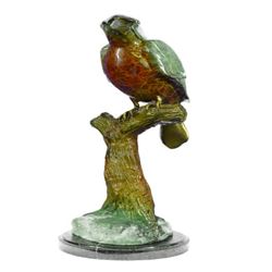 Austrian Kingfisher Bird Bronze Sculpture