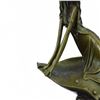 Image 7 : Fashion Lady Bronze Sculpture on Marble Base Statue