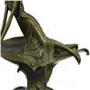Image 8 : Fashion Lady Bronze Sculpture on Marble Base Statue