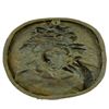 Image 5 : Woman Face Bas Relief Wall Mount Bronze Sculpture