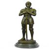 Image 1 : Knight with Armor Bronze Sculpture