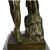 Image 8 : Glycon Hercules Greek Myth Nude on Marble Base Sculpture Bronze Statue