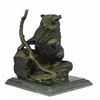 Image 1 : Bear Standing on Cliff Bronze Sculpture