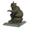 Image 2 : Bear Standing on Cliff Bronze Sculpture