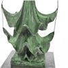 Image 8 : Green Patina Dalinian Girl Bronze Statue
