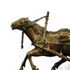 Image 4 : Russian Man in Sleigh pulled by Horse Bronze Sculpture