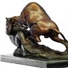 Image 5 : Animal Trophy Bull and Bear Bronze Sculpture