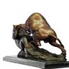 Image 8 : Animal Trophy Bull and Bear Bronze Sculpture