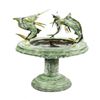 Image 1 : Wildlife Three Sword Fish Water Fountain Bronze Sculpture