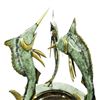 Image 3 : Wildlife Three Sword Fish Water Fountain Bronze Sculpture