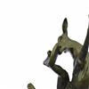 Image 2 : Young Frisky Pup With Frisbee Bronze Sculpture