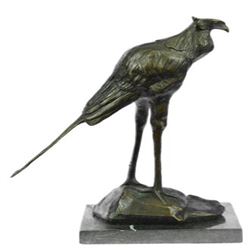 Wildlife Stork Bird Bronze Statue