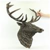 Image 6 : Elk Head Bust Bronze Stag Sculpture