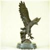 Image 3 : Eagle Bronze Sculpture on Marble Base Figurine