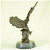Image 4 : Eagle Bronze Sculpture on Marble Base Figurine