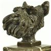 Image 2 : Scottish Terrier Bust Bronze Sculpture