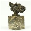 Image 3 : Scottish Terrier Bust Bronze Sculpture