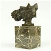 Image 5 : Scottish Terrier Bust Bronze Sculpture