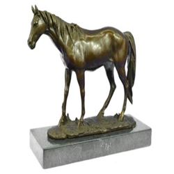 Arabian Racing Horse Mere Stallion Race Bronze Sculpture