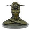 Image 1 : Handmade Lady Yoga Meditation Bronze Sculpture