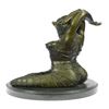 Image 6 : Handmade Lady Yoga Meditation Bronze Sculpture