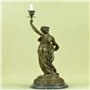 Image 4 : Truth Roman Goddess of Liberty Bronze Candle Holder Sculpture