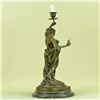 Image 5 : Truth Roman Goddess of Liberty Bronze Candle Holder Sculpture