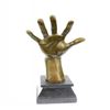 Image 3 : Abstract Hand With Face Bronze Statue