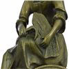 Image 4 : Art Deco French Maiden Mantle Clock Bronze Sculpture