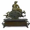 Image 8 : Art Deco French Maiden Mantle Clock Bronze Sculpture