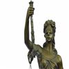 Image 2 : Lady Blind Justice Bronze Statue with Marble Base Sculpture