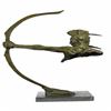 Image 3 : Indian Warrior With Bow and Arrow Bronze Sculpture