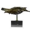 Image 3 : Modern Bronze Sculpture on Marble Base Figure