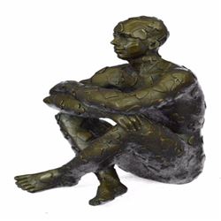 Man with Poker Outfit Bronze Sculpture