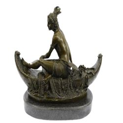 Indian American Native Bronze Statue