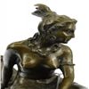 Image 5 : Indian American Native Bronze Statue