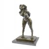 Image 1 : Bondage Girl Bronze on Marble Base Sculpture