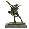Image 3 : Ballerina Poised Dancer Bronze Sculpture