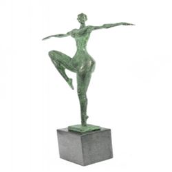 Nude Abstract Bronze Sculpture