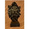Image 1 : Bust Male LionBronze Sculpture