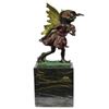 Image 1 : Gold Patina Guardian Butterfly Angel Bronze Figure