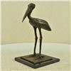 Image 3 : Stork Wildlife Bird Bronze Sculpture