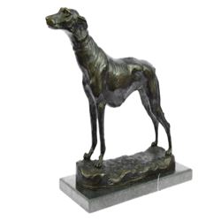 Greyhound Family Dog Bronze Sculpture