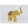 Image 3 : Gold Plexiglases Gold Color Elephant Sculpture