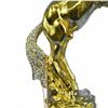 Image 8 : Gold Plexiglases and Silver Plated Horse with Cubic Zircon Sculpture