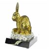 Image 5 : Gold Plexiglases Silver Plated Rabbit Sculpture